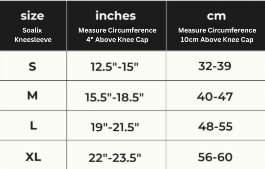 Soalix Bamboo Knee Sleeve