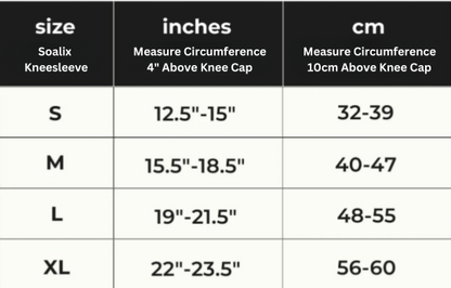 Soalix Bamboo Knee Sleeve